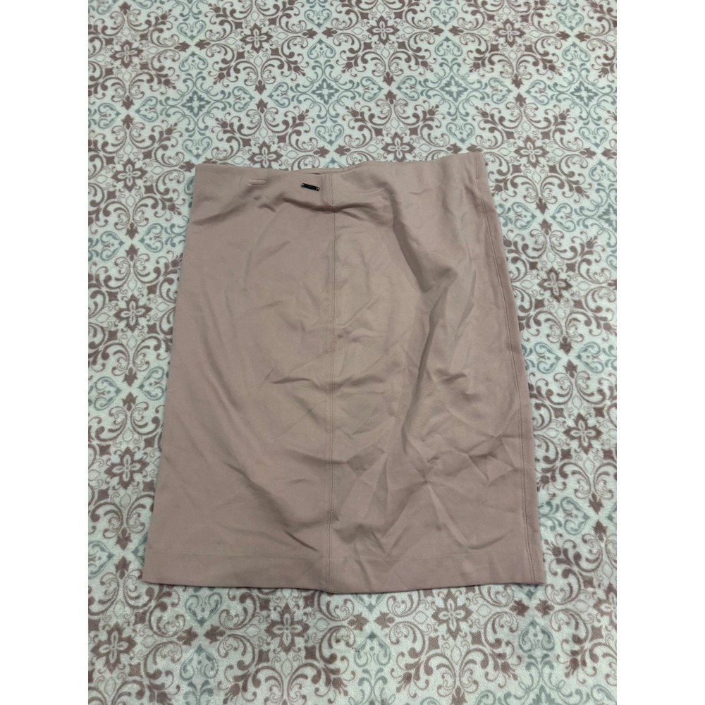 Tahari Womens Mauve Pink Pencil Skirt Size Large Side Zip Professional Midi